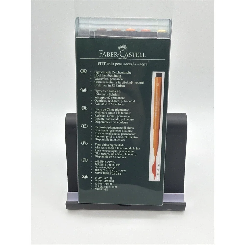 Faber-Castell Pitt Artist Pen Terra 6 Piece Set FC167106 brush pens set